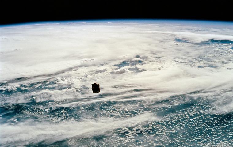 View of ocean via satellite