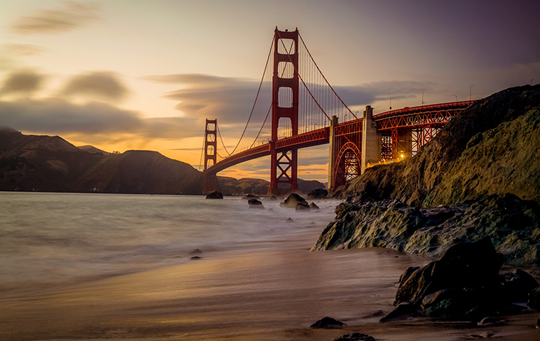 Empty Golden Gate Bridge image link to story