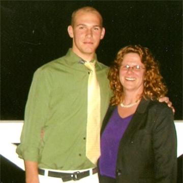 Chris Gregory and his mother, Grace