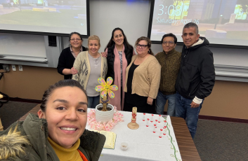 Hispanic family certificate picture 