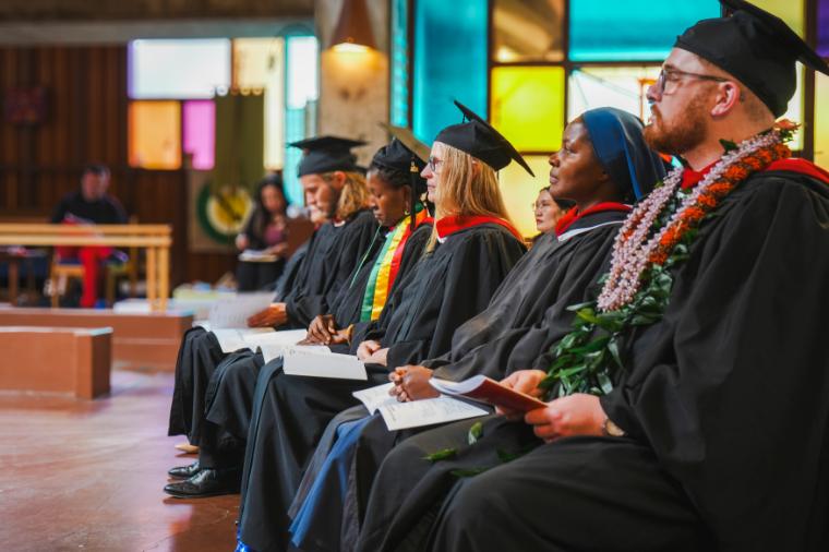 Students at the JST-SCU graduation