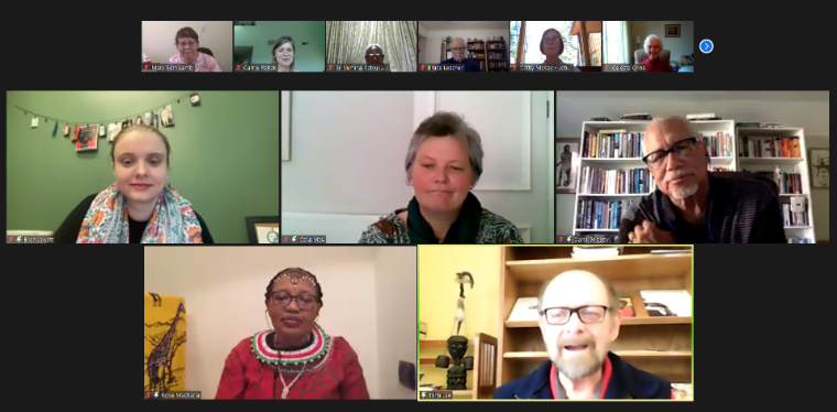 Screenshot of a Zoom meeting titled 'Renewal Program Sending Celebration'.