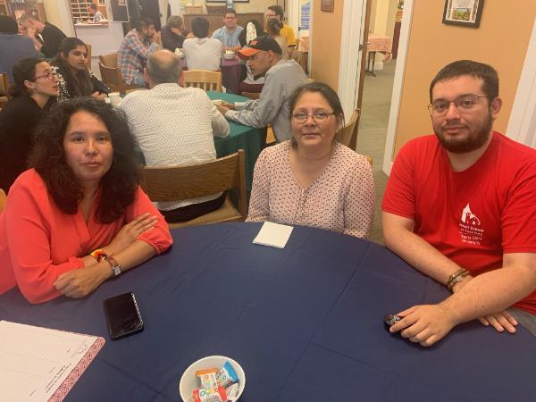 From right to left: Cecilia Titizano la Fuente, Nidia Fuentes, Fabio Colorado
