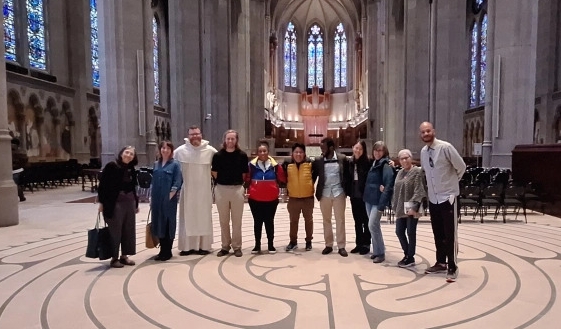 Students at Grace Cathedral