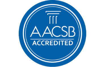 Blue AACSB Accredited logo