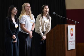 SCUAA Officers, Matt Cedergren, Accounting Professor of the Year
