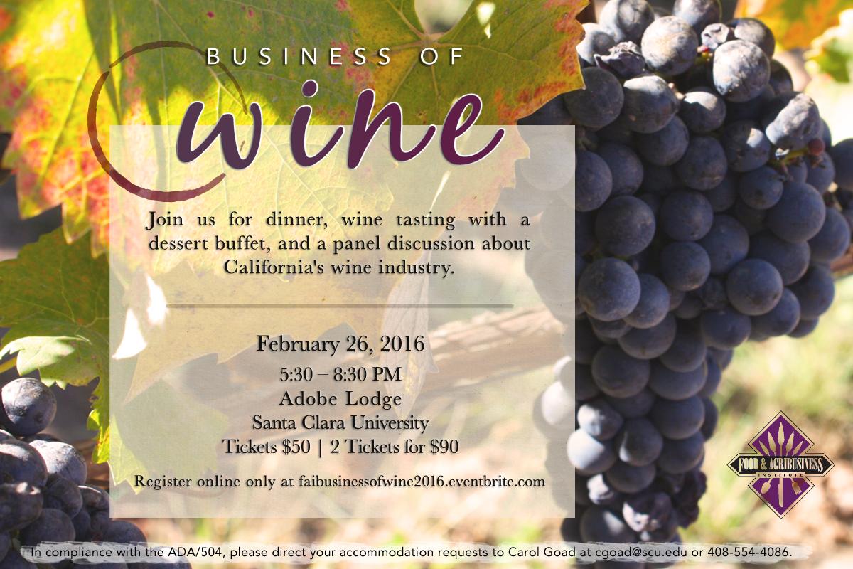Business of Wine 2016 event flyer image link to story