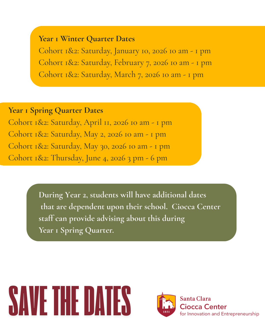 Save the date information for Mindset Scholars program