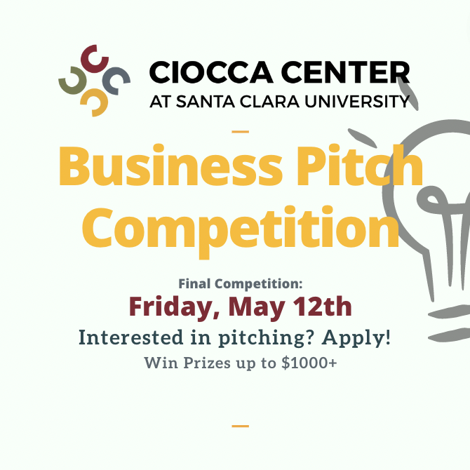 GGCCA Center Business Pitch Competition, Friday, May 12th, live-streamed at 10 AM EDT