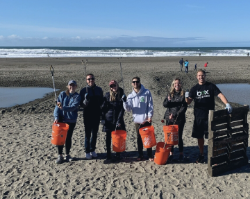Conscientious Capitalism students on the beach in California