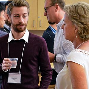People networking at WCWIF 2017 event.