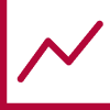 Red graph icon