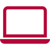 Red laptop icon
