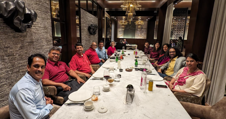 Leavey alumni in India dinner