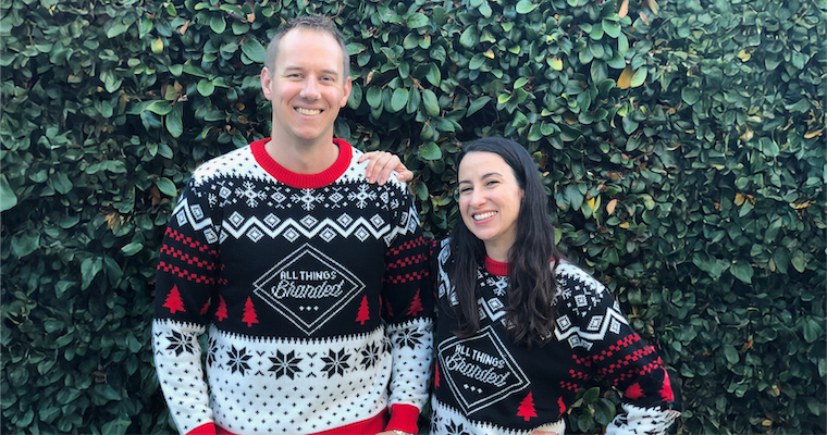Steve and Melissa Murillo, Leavey School of Business alumni and owners of San Francisco-based company All Things Branded