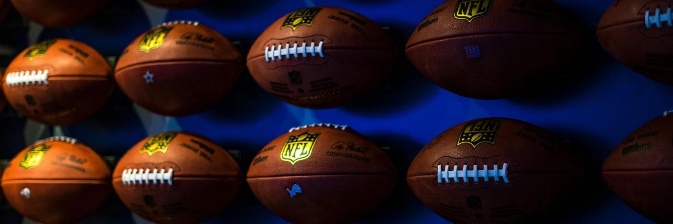 Assorted NFL football collection