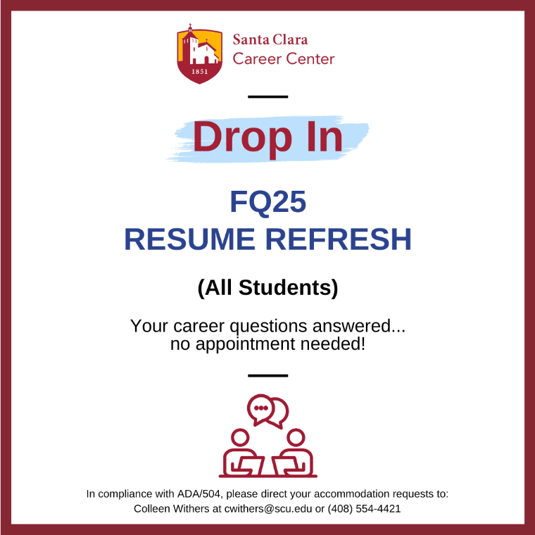 (ALL Students) Drop In Resume