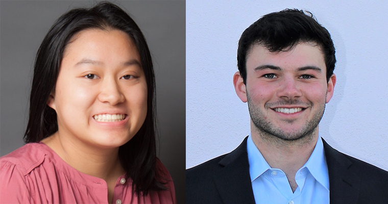 Students Stephanie Sam and Philip Barber internship feature image link to story