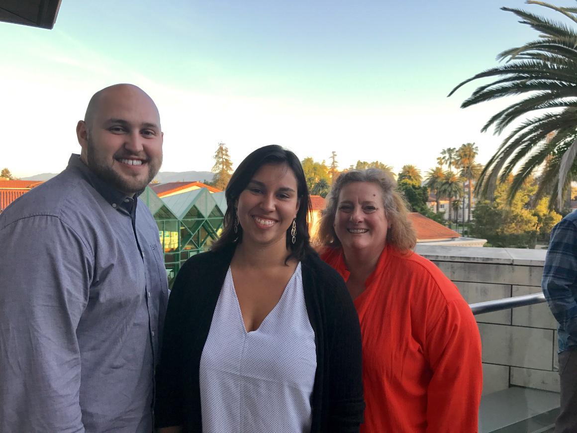 Emily Torpey with her NPI Fellows supervisors image link to story