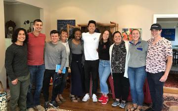 LSB Community Fellows Group Photo 2019-20. Group of people standing indoors.