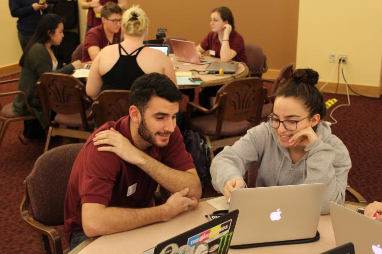  - Peer Advising Session between two students Link to file