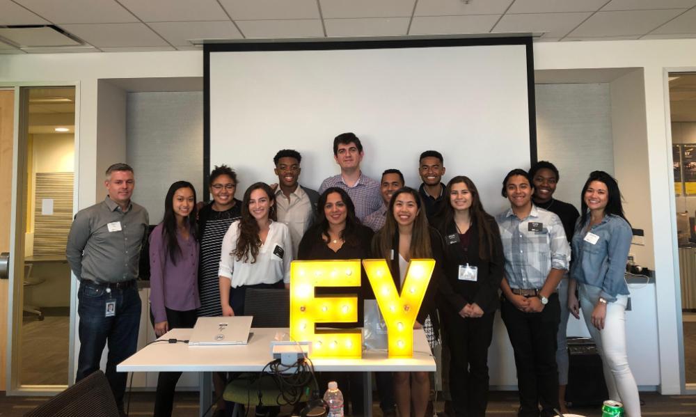 A group photo with LBBA and LBSA during a visit to EY.