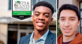 Two smiling individuals with the Poets & Quants logo above them.