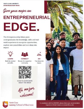 Entrepreneurship Minor flyer- Ciocca Center