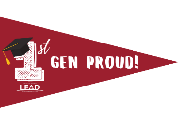 Triangle-shaped sticker reading 