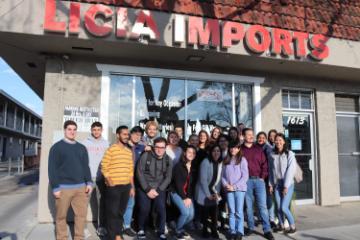 Students at Licia Imports