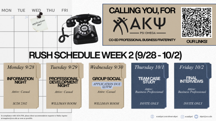 APKSI Fall Schedule