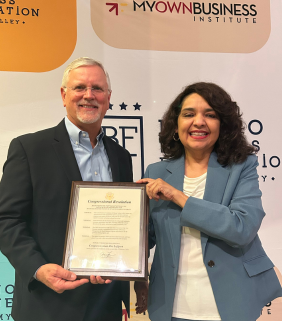 MOBI Executive Director Drew Starbird PhD receives Congressional Resolution