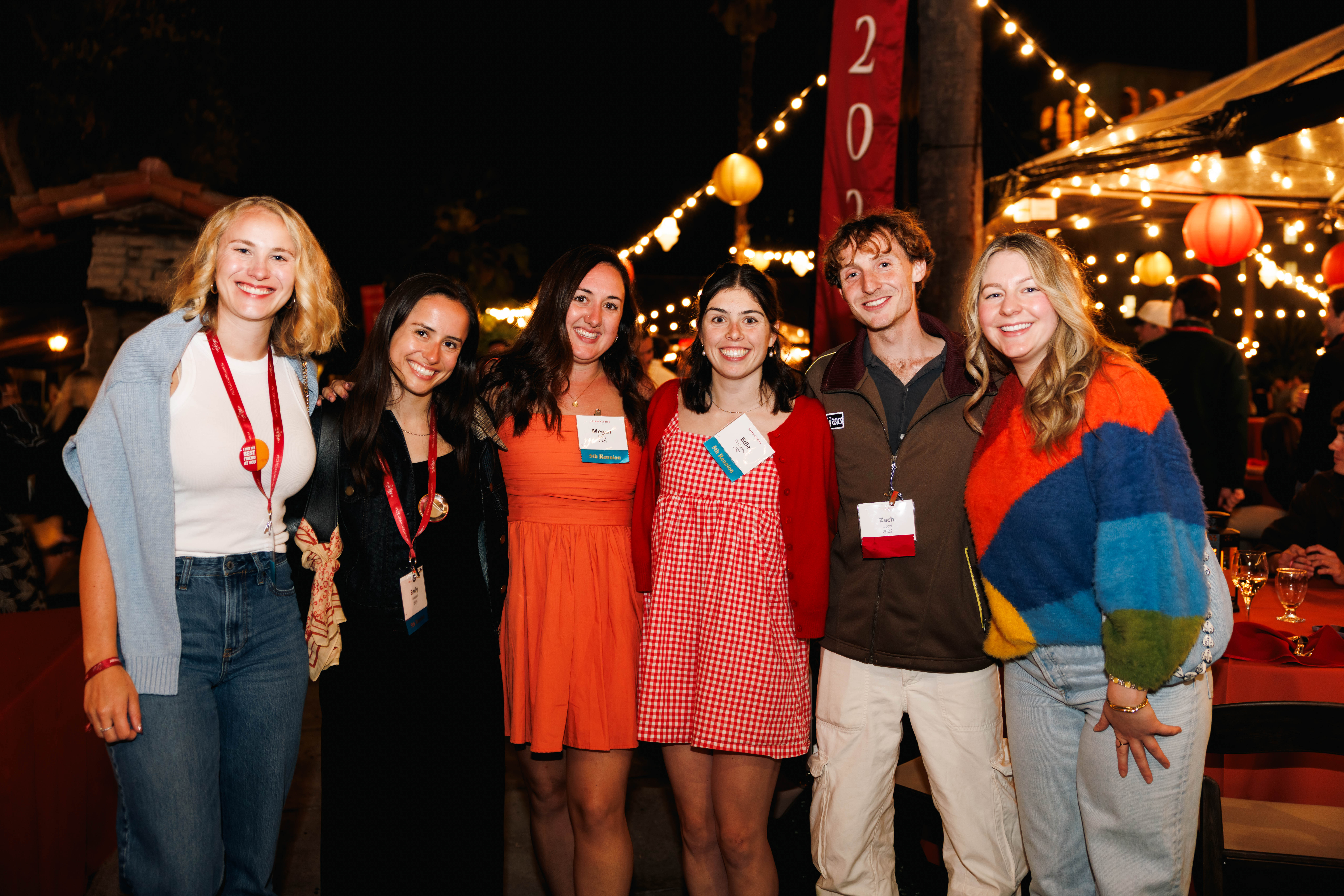 Group of Young alumni smiling
