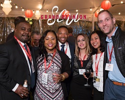 Group of alumni celebrating at Grand Reunion.