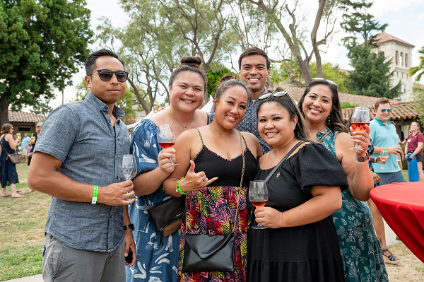 Group of people posing for a photo.