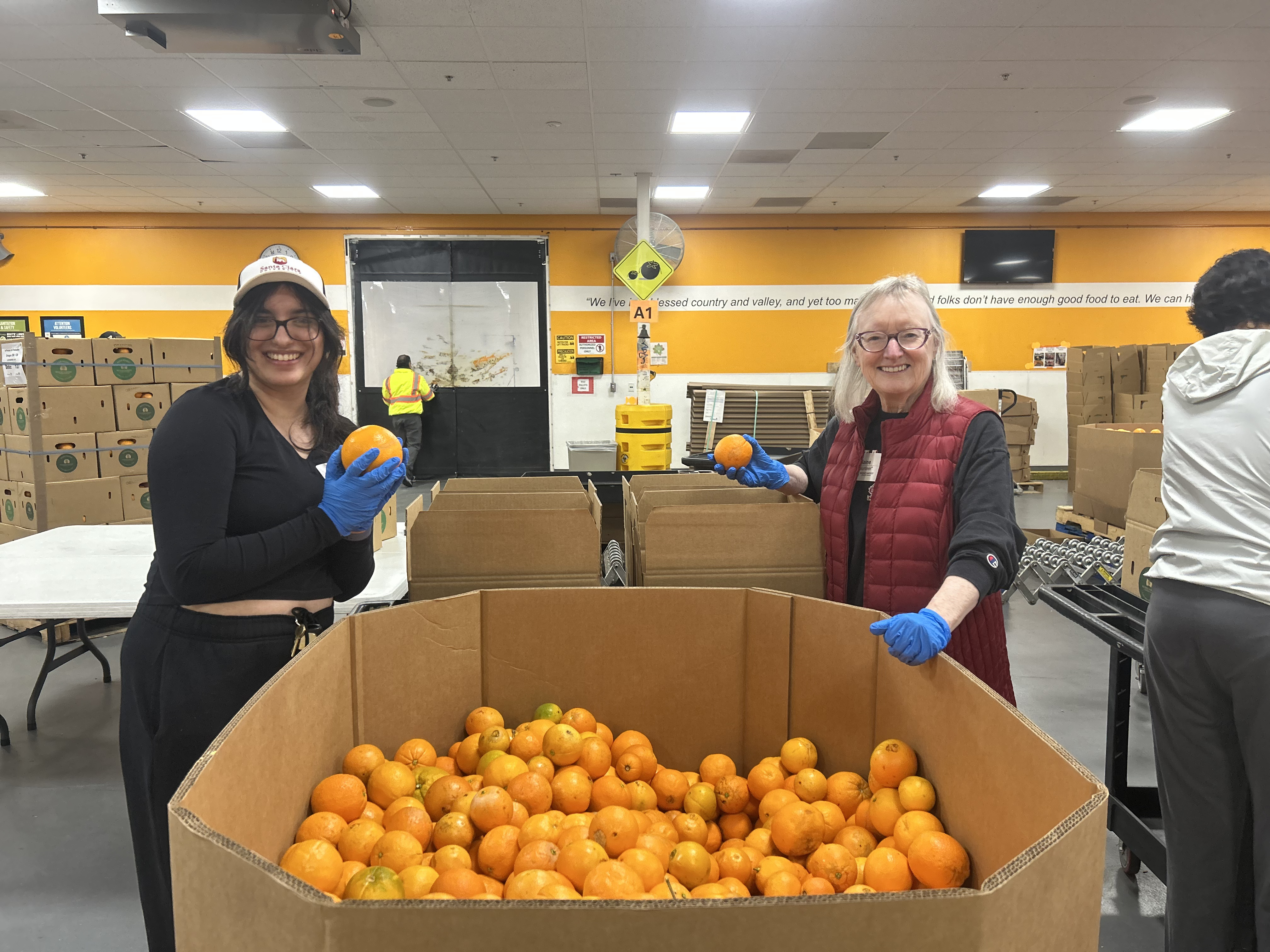 Santa Clara Valley Broncos @ their monthly service project at Second Harvest Food Bank