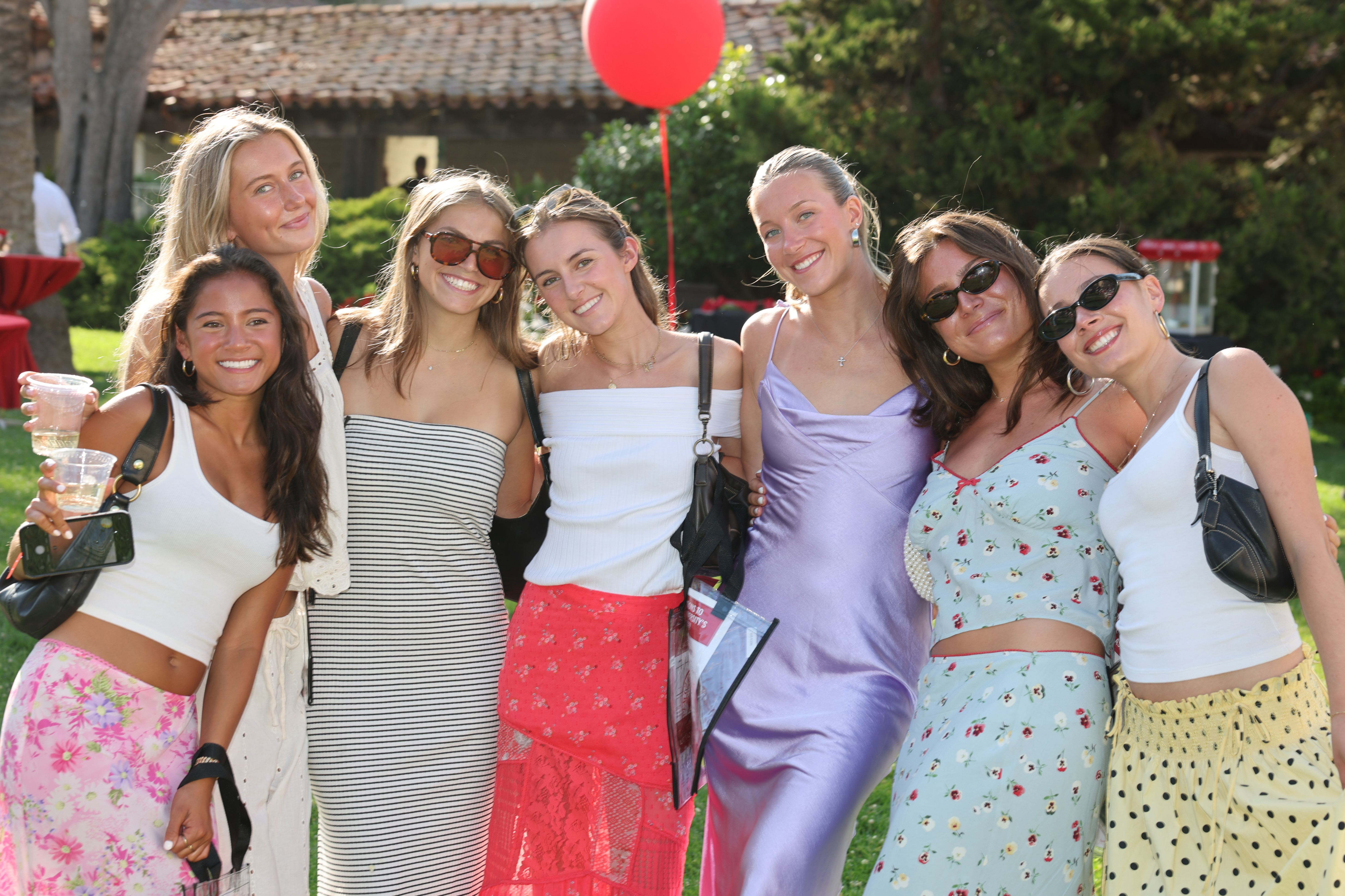 Seniors out in the sun at the Class of 2025 Senior Toast