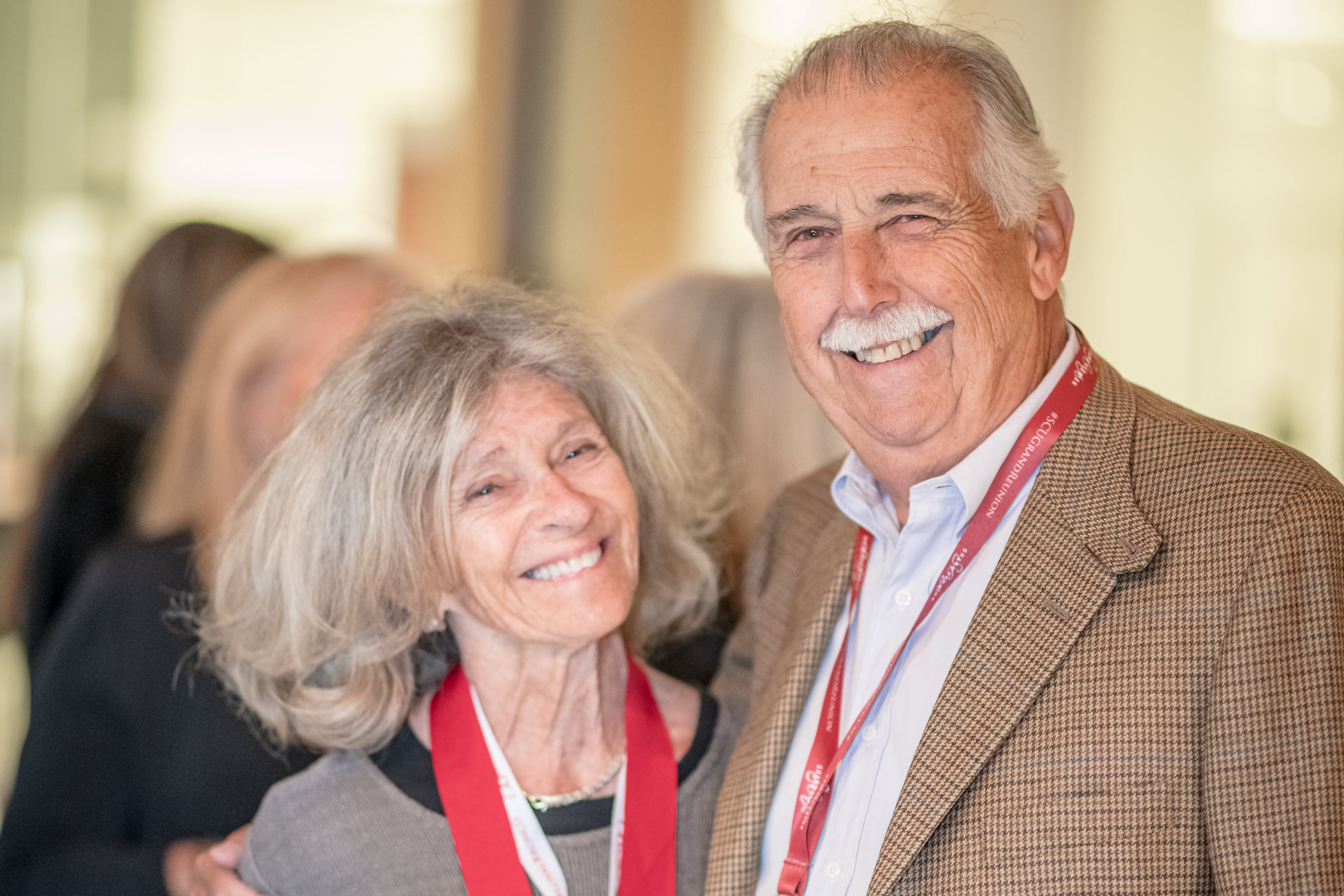 Couple from Class of 1970 at a Grand Reunion Event 