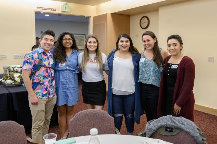 Group of six people at Lead Scholars Grand Reunion event.