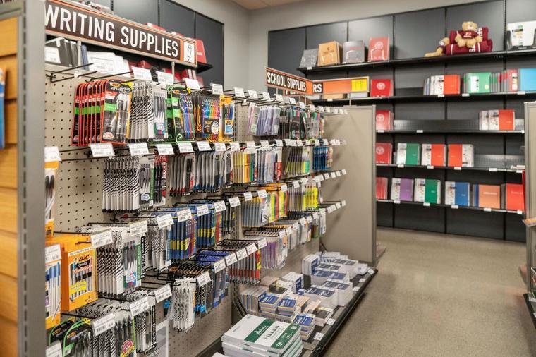 Writing supplies are available at the Bookstore.