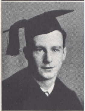 A person in graduation attire with a mortarboard.