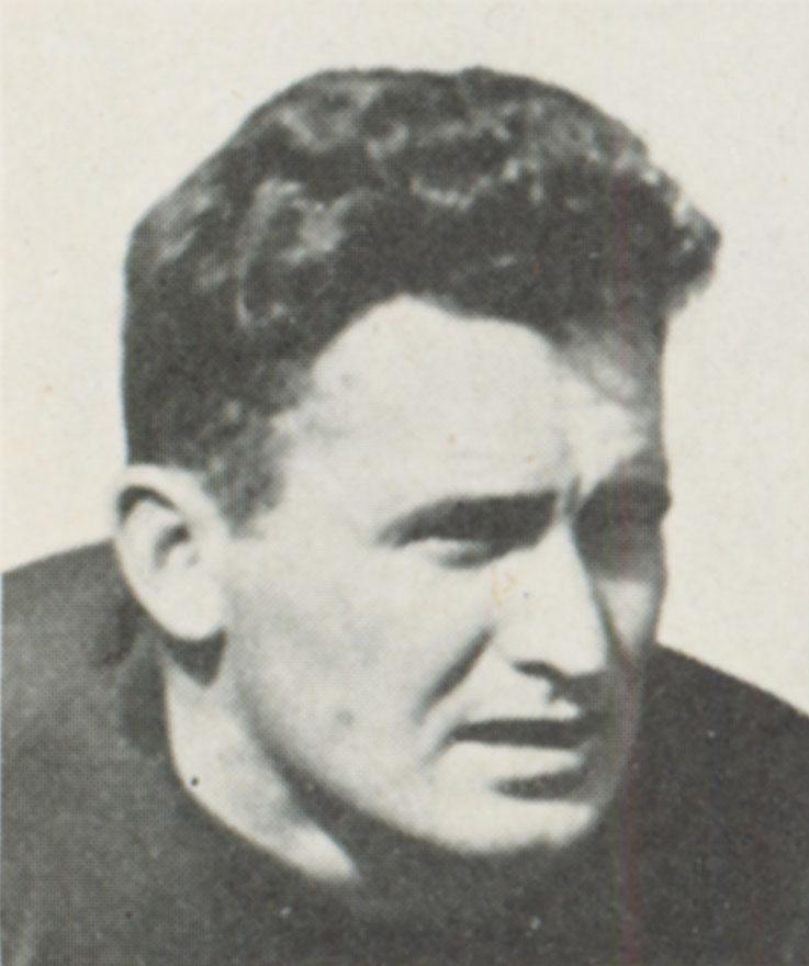 A black-and-white portrait of Gil Dowd.