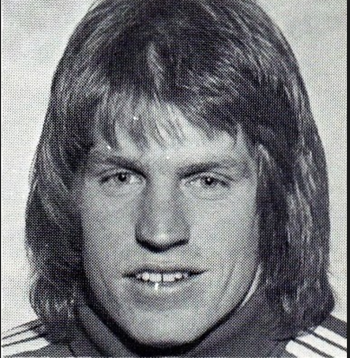 Black and white photo of Terry Weekes from Hall of Fame.

