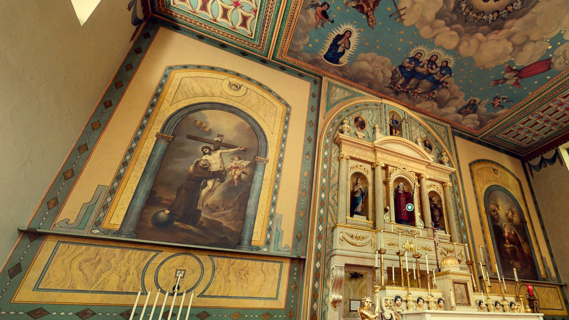 Mission Church Interior - shot from virtual tour 