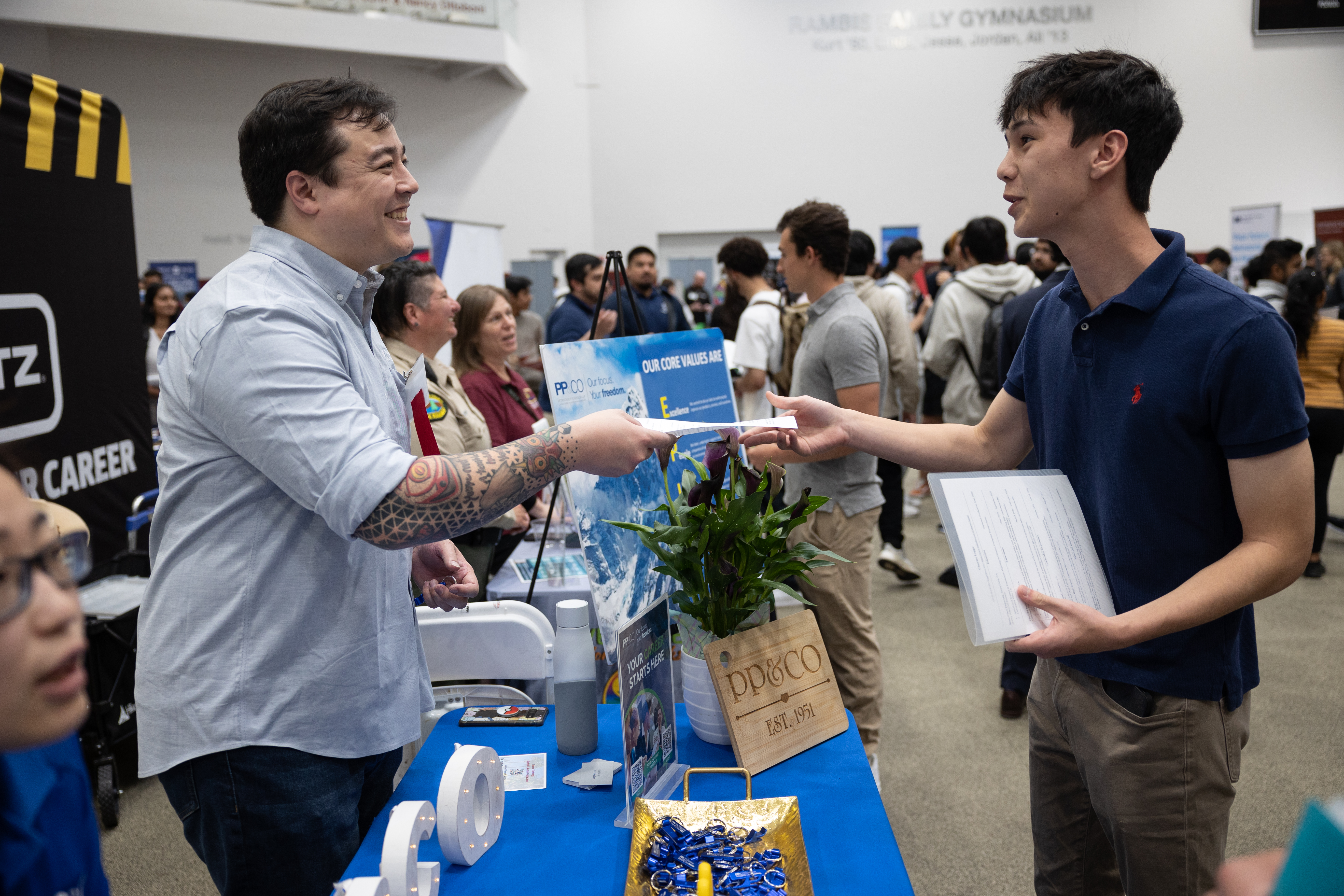 Employer and Student Greeting 