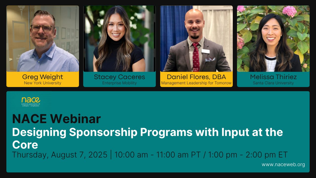 NACE Webinar Sponsorship Programs
