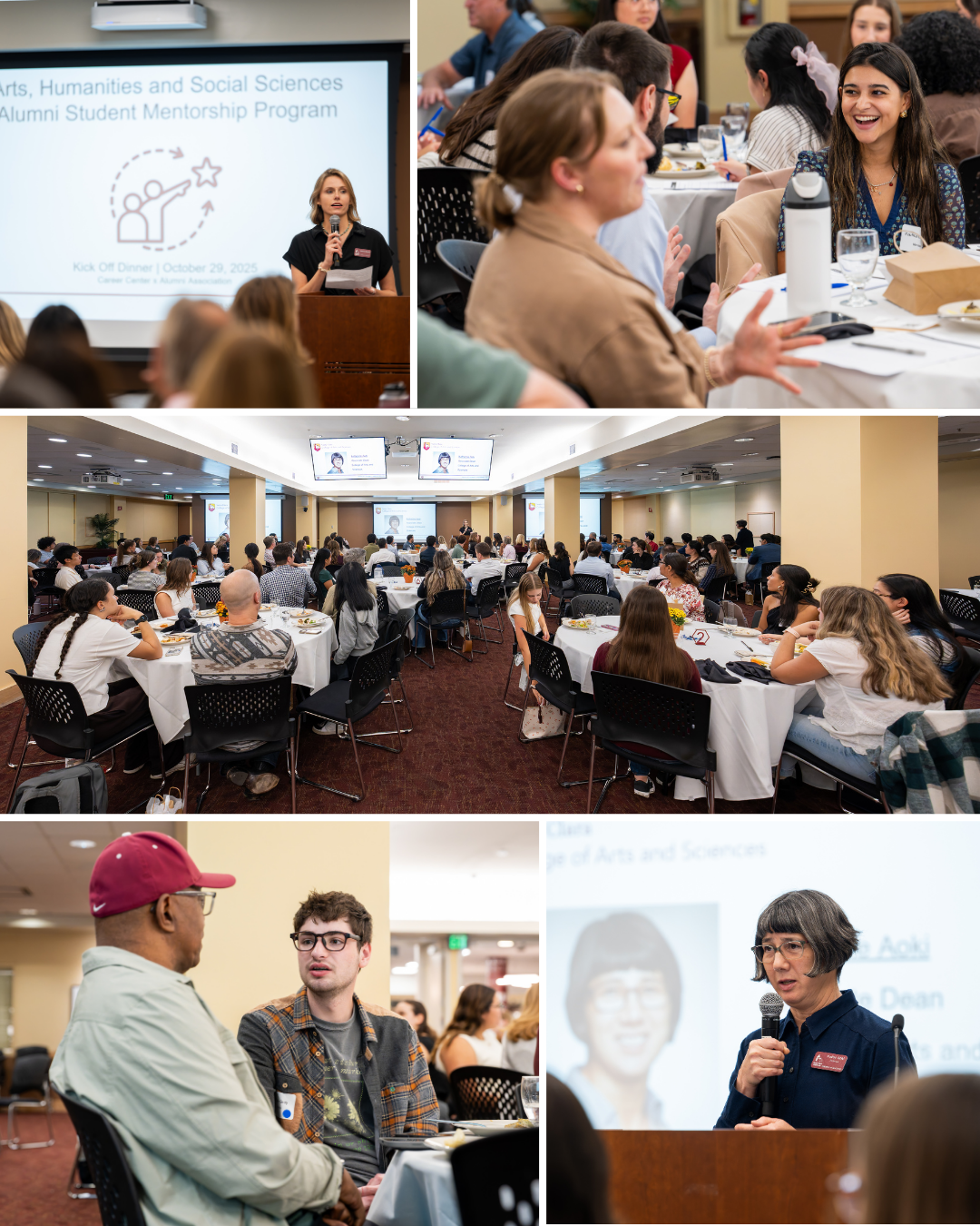 Photo collage of 2025 Mentorship Program Dinner