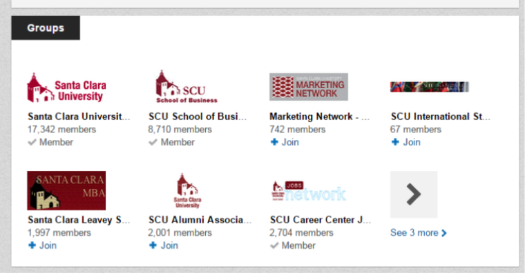 SCU Groups on LinkedIn