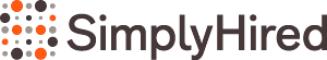 Simply Hired logo with orange and black design.