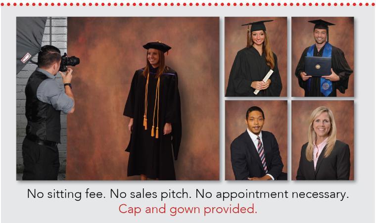 Collage of graduation photos with students in caps and gowns from Grad Images.